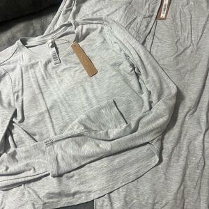 SKIMS Heather Gray Lounge Set Medium NWT